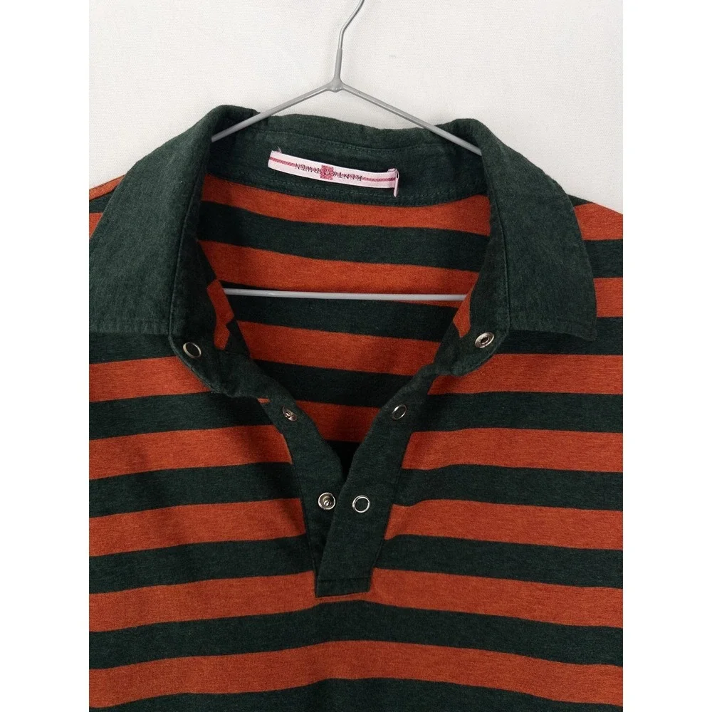 Kent & Curwen Rugby Polo Shirt Mens XL Striped Casual Cotton Long Sleeve - Picture 2 of 8